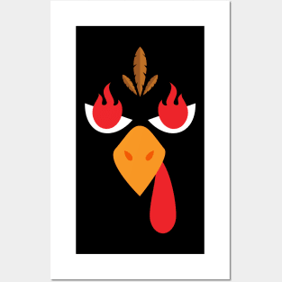 Turkey Face angry thanksgiving fall season cute matching friend costume inspiration Posters and Art